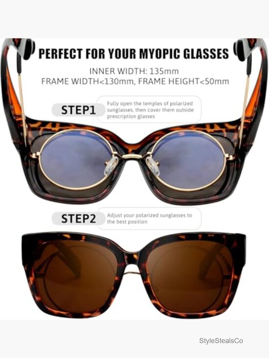 Over Glasses Sunglasses Polarized Fit Over Wrap Around 2 Pack main image 3